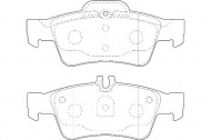 Комплект тормозных колодок DURON DBP221526