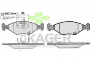 Комплект тормозных колодок KAGER 35-0167