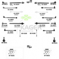Подвеска колеса KAGER 80-0349