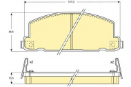 Комплект тормозных колодок GIRLING 6107499