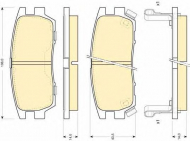 Комплект тормозных колодок GIRLING 6111279