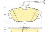 Комплект тормозных колодок GIRLING 6111481