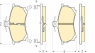 Комплект тормозных колодок GIRLING 6111971
