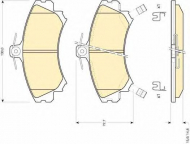 Комплект тормозных колодок GIRLING 6111981