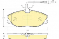 Комплект тормозных колодок GIRLING 6112591