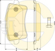 Комплект тормозных колодок GIRLING 6117651