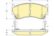 Комплект тормозных колодок GIRLING 6131809