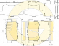 Комплект тормозных колодок GIRLING 6134479