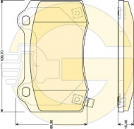 Комплект тормозных колодок GIRLING 6141719