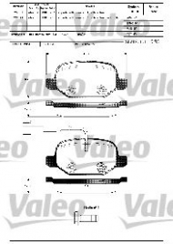 Комплект тормозных колодок VALEO 598425