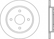 Тормозной диск OPEN PARTS BDR1165.10