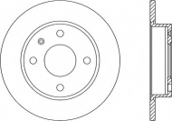 Тормозной диск OPEN PARTS BDR1175.10