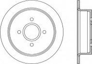 Тормозной диск OPEN PARTS BDR1187.10