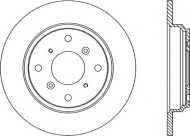 Тормозной диск OPEN PARTS BDR1218.10