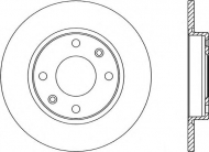 Тормозной диск OPEN PARTS BDR1428.10