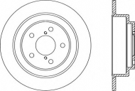 Тормозной диск OPEN PARTS BDR1492.10