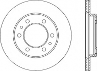 Тормозной диск OPEN PARTS BDR1527.20