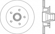 Тормозной диск OPEN PARTS BDR1580.10