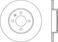 Тормозной диск OPEN PARTS BDR1582.10