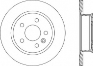 Тормозной диск OPEN PARTS BDR1590.10