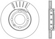 Тормозной диск OPEN PARTS BDR1592.20