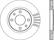 Тормозной диск OPEN PARTS BDR1714.20