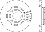 Тормозной диск OPEN PARTS BDR1840.20