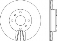 Тормозной диск OPEN PARTS BDR1885.20