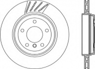 Тормозной диск OPEN PARTS BDR1944.20