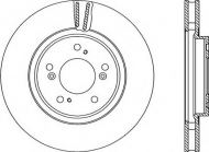 Тормозной диск OPEN PARTS BDR2202.20