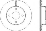 Тормозной диск OPEN PARTS BDR2216.20
