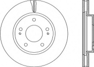 Тормозной диск OPEN PARTS BDR2237.20