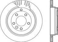 Тормозной диск OPEN PARTS BDR2256.20