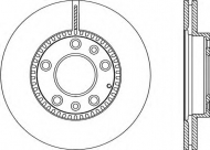 Тормозной диск OPEN PARTS BDR2356.20