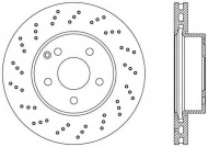Тормозной диск OPEN PARTS BDR2393.25