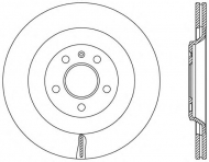 Тормозной диск OPEN PARTS BDR2487.20