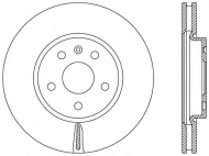 Тормозной диск OPEN PARTS BDR2499.20
