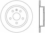 Тормозной диск OPEN PARTS BDR2508.10