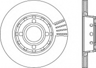 Тормозной диск OPEN PARTS BDA1034.20
