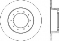 Тормозной диск OPEN PARTS BDA1061.10
