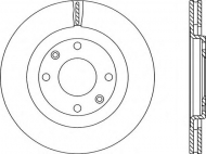 Тормозной диск OPEN PARTS BDA1106.20