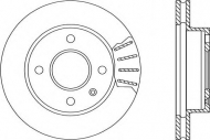 Тормозной диск OPEN PARTS BDA1167.20