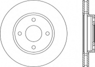 Тормозной диск OPEN PARTS BDA1184.20