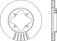 Тормозной диск OPEN PARTS BDA1212.20
