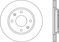 Тормозной диск OPEN PARTS BDA1432.20
