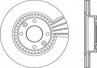Тормозной диск OPEN PARTS BDA1449.20