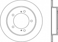 Тормозной диск OPEN PARTS BDA1504.10