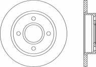 Тормозной диск OPEN PARTS BDA1660.10