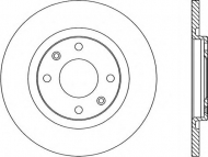Тормозной диск OPEN PARTS BDA1717.10