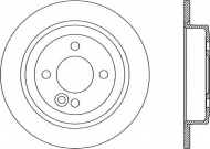 Тормозной диск OPEN PARTS BDA1889.10